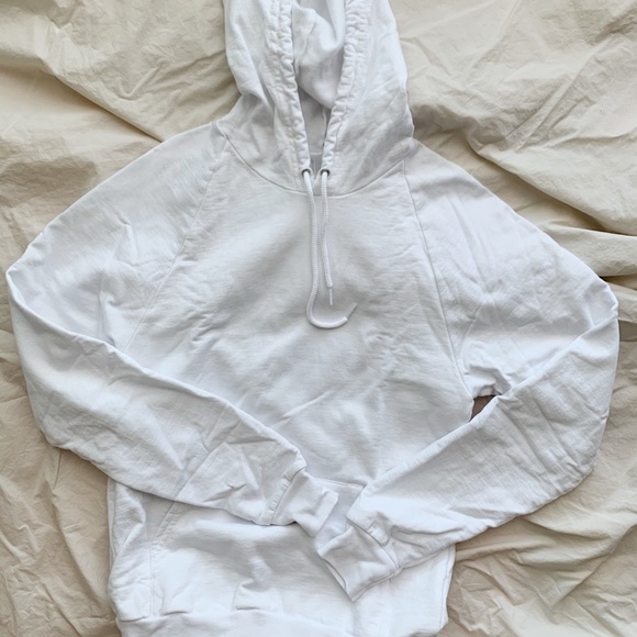 Unisex White Hoodie with Graphics - Picture 2 of 3